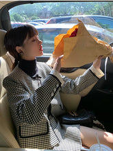 Plaid Short Cardigan Half Skirt Two-Piece Suit